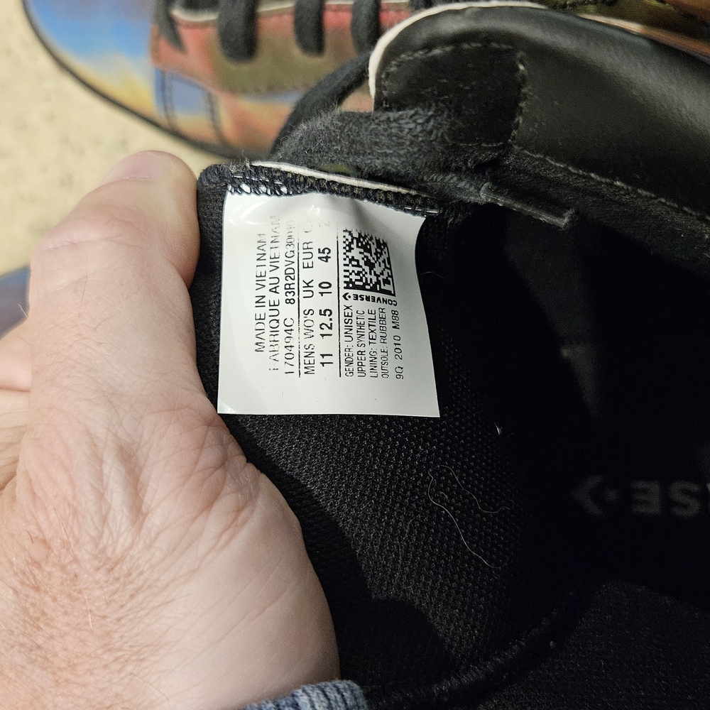 Converse Iridescent High-Top Sneakers with Leather Finish - Picture 6 of 6